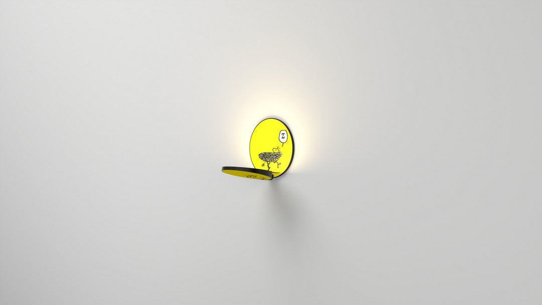 Koncept Gravy GRW-S-MBK-WO1-PI Wall Sconce Light - Metallic Black Body, Woodstock
