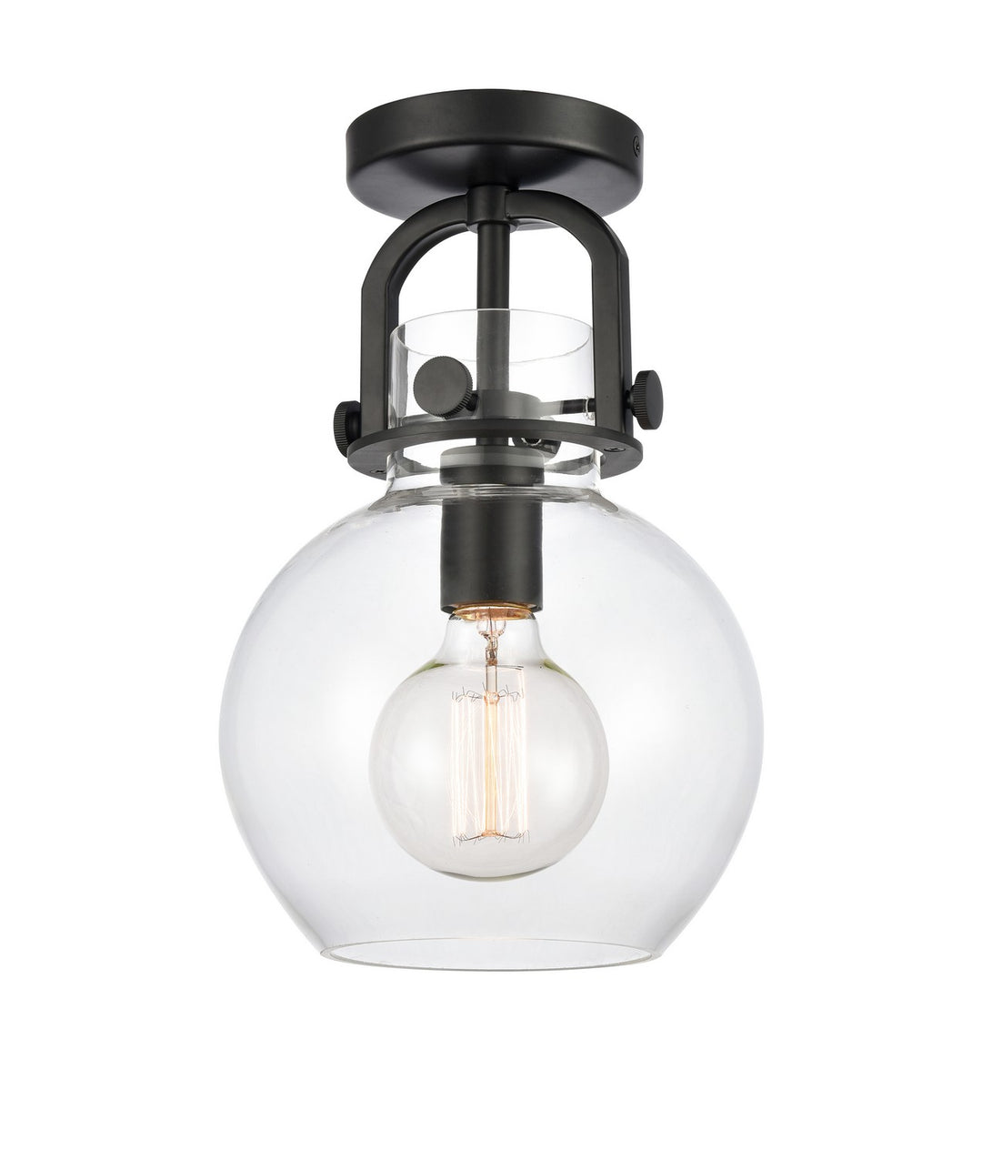 Innovations Downtown Urban 410-1F-BK-G410-8CL Ceiling Light - Matte Black