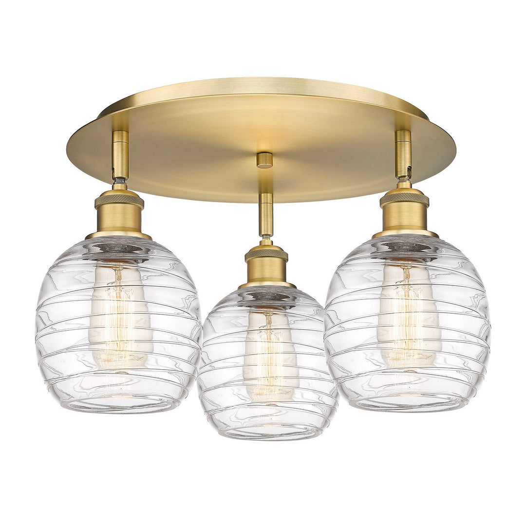 Innovations Downtown Urban 516-3C-BB-G1013 Ceiling Light - Brushed Brass