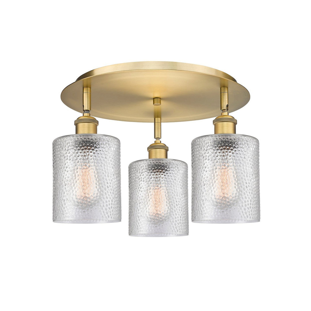 Innovations Downtown Urban 516-3C-BB-G112 Ceiling Light - Brushed Brass