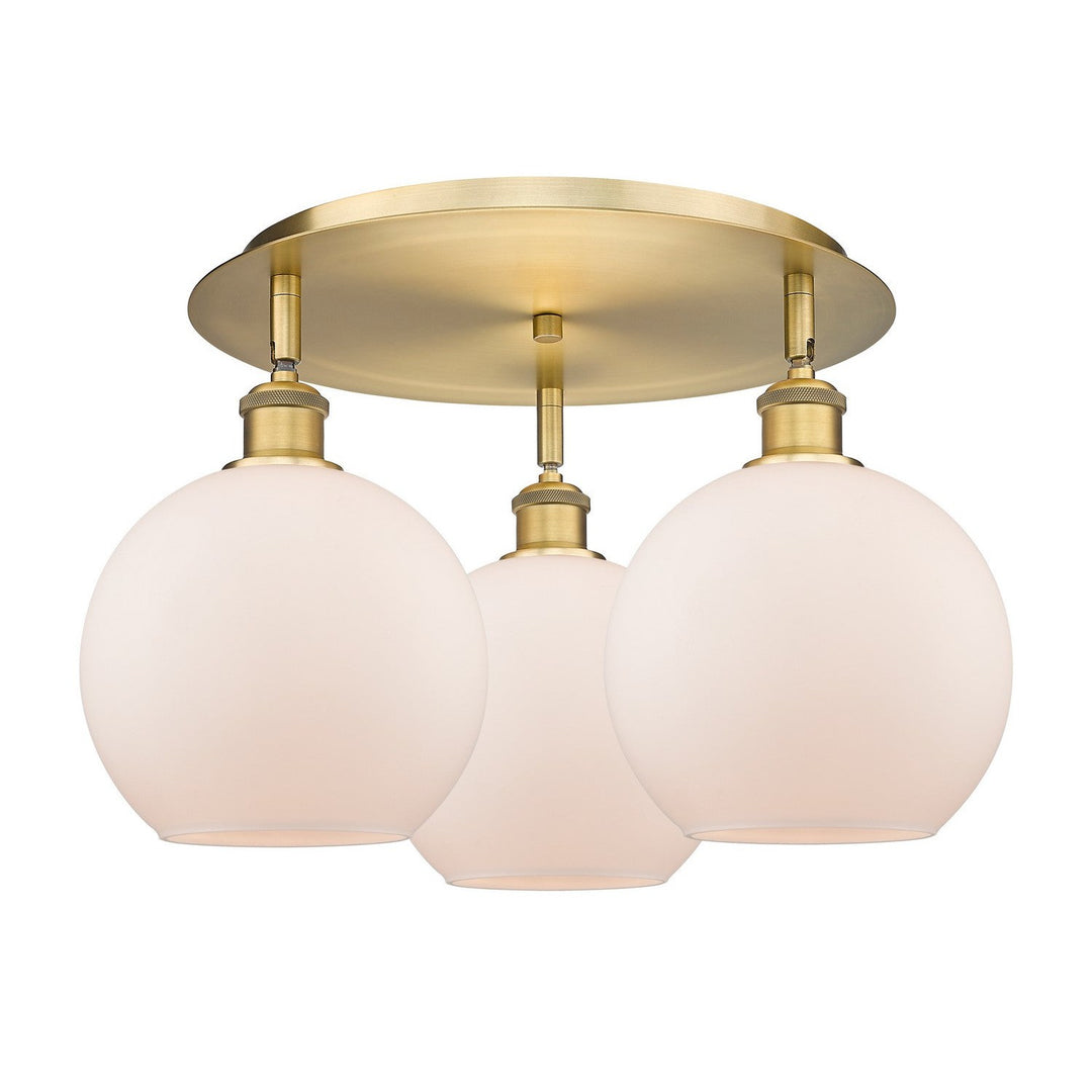 Innovations Downtown Urban 516-3C-BB-G121-8 Ceiling Light - Brushed Brass