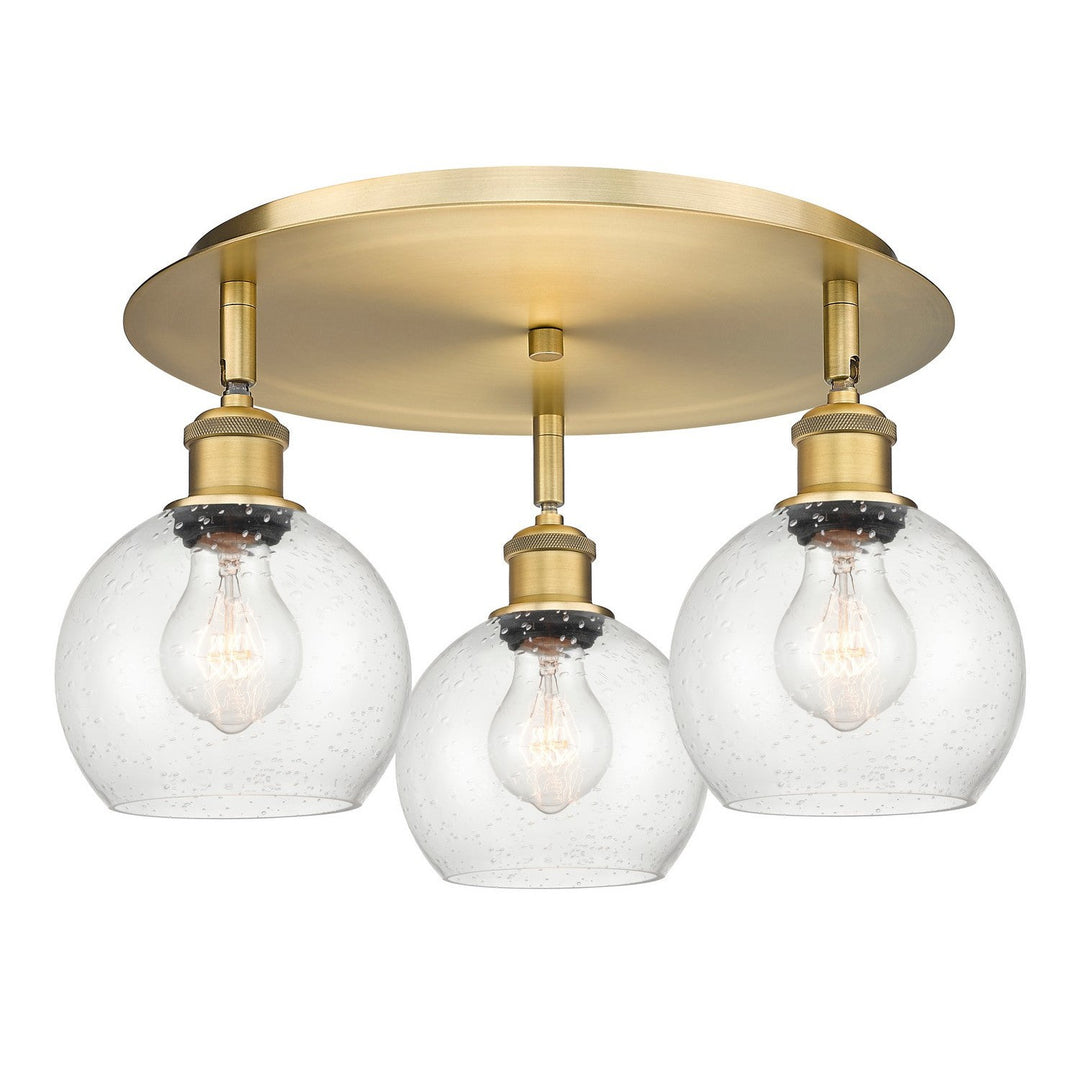 Innovations Downtown Urban 516-3C-BB-G124-6 Ceiling Light - Brushed Brass