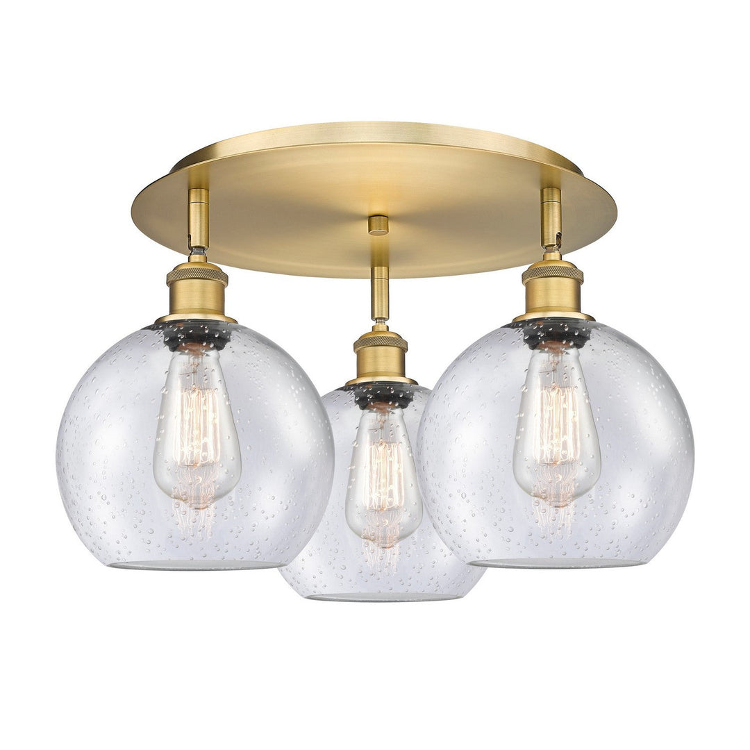Innovations Downtown Urban 516-3C-BB-G124-8 Ceiling Light - Brushed Brass