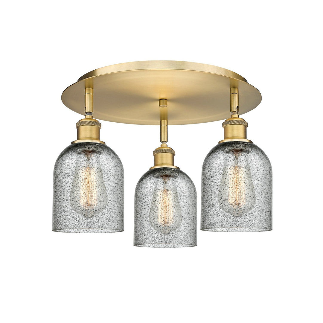 Innovations Downtown Urban 516-3C-BB-G257 Ceiling Light - Brushed Brass