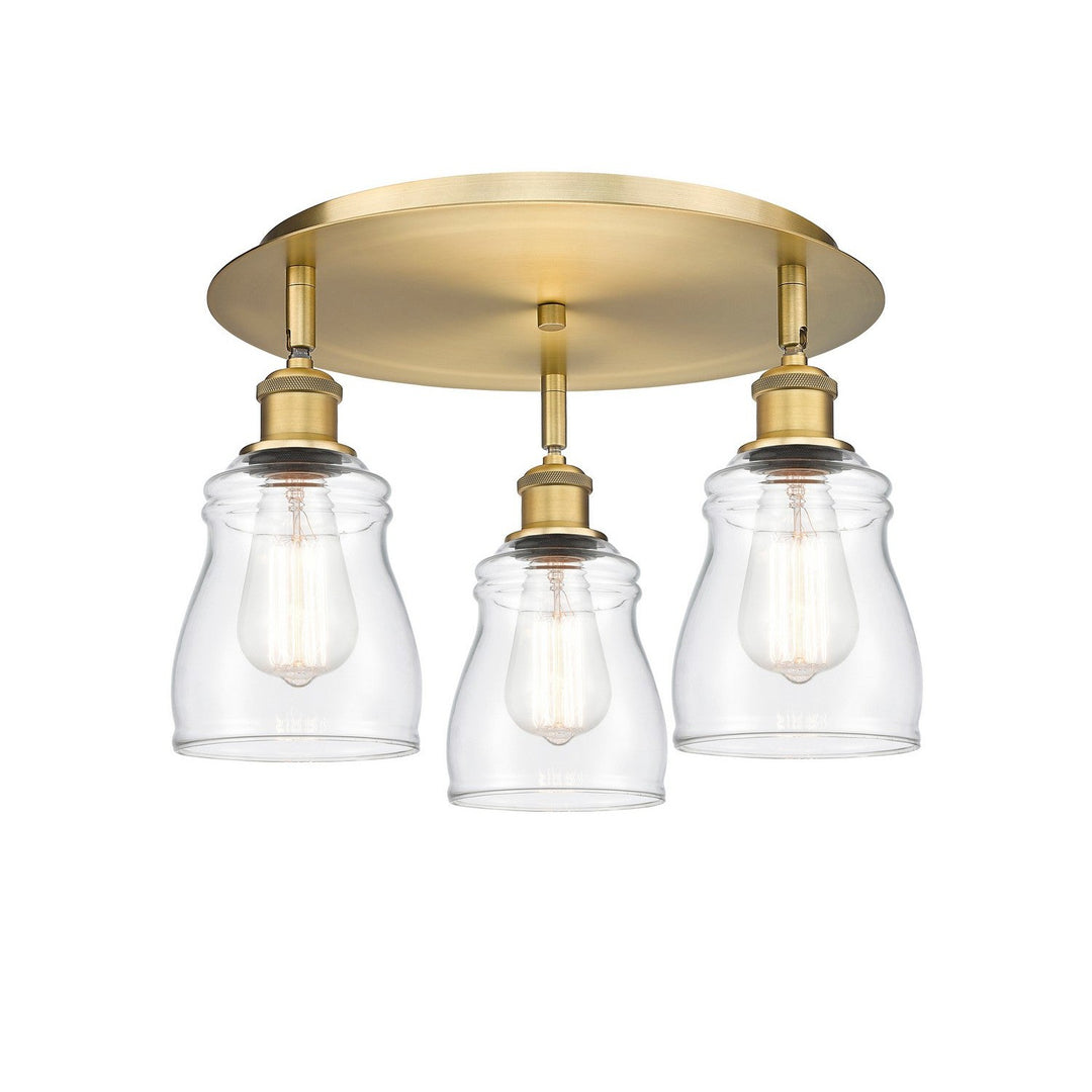Innovations Downtown Urban 516-3C-BB-G392 Ceiling Light - Brushed Brass