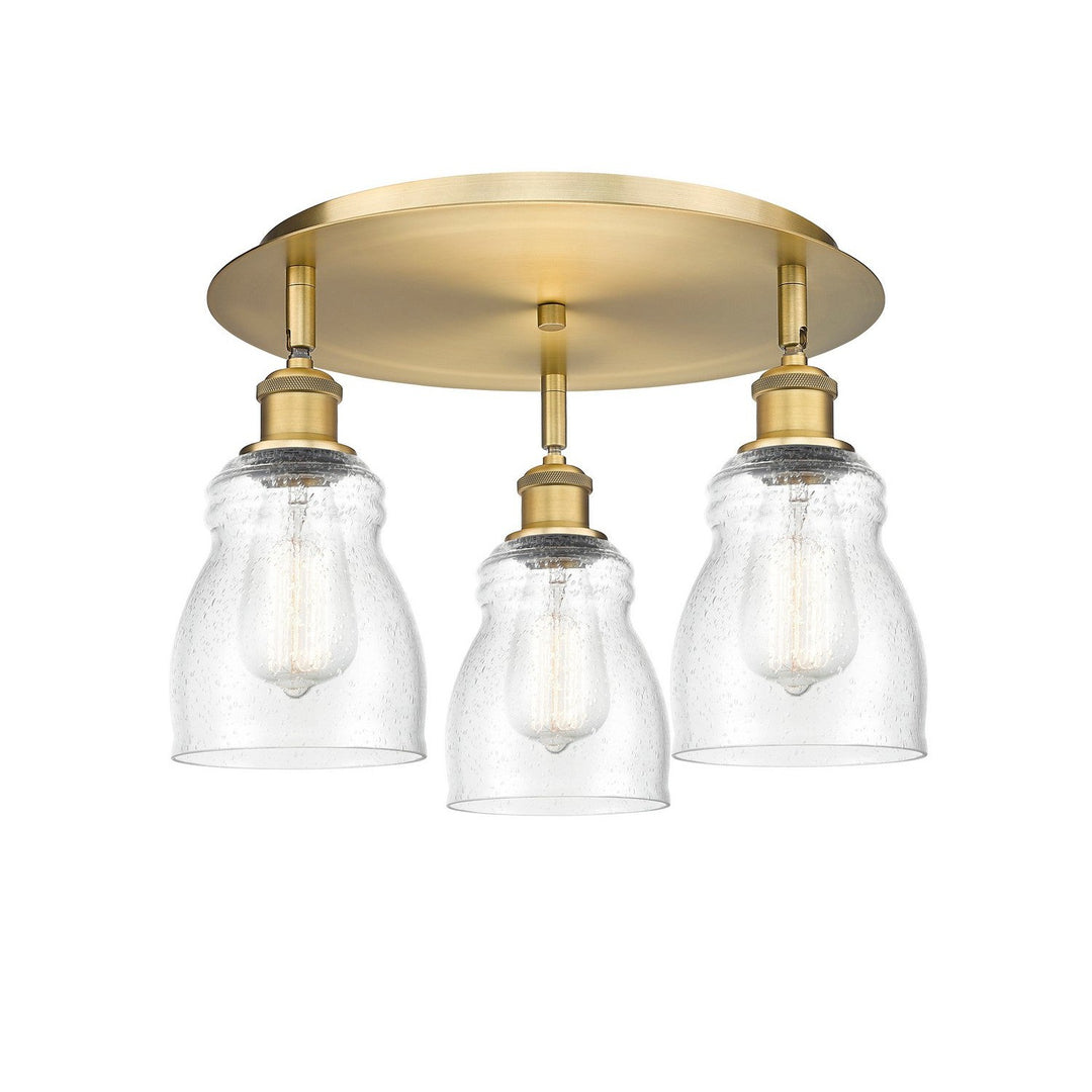 Innovations Downtown Urban 516-3C-BB-G394 Ceiling Light - Brushed Brass