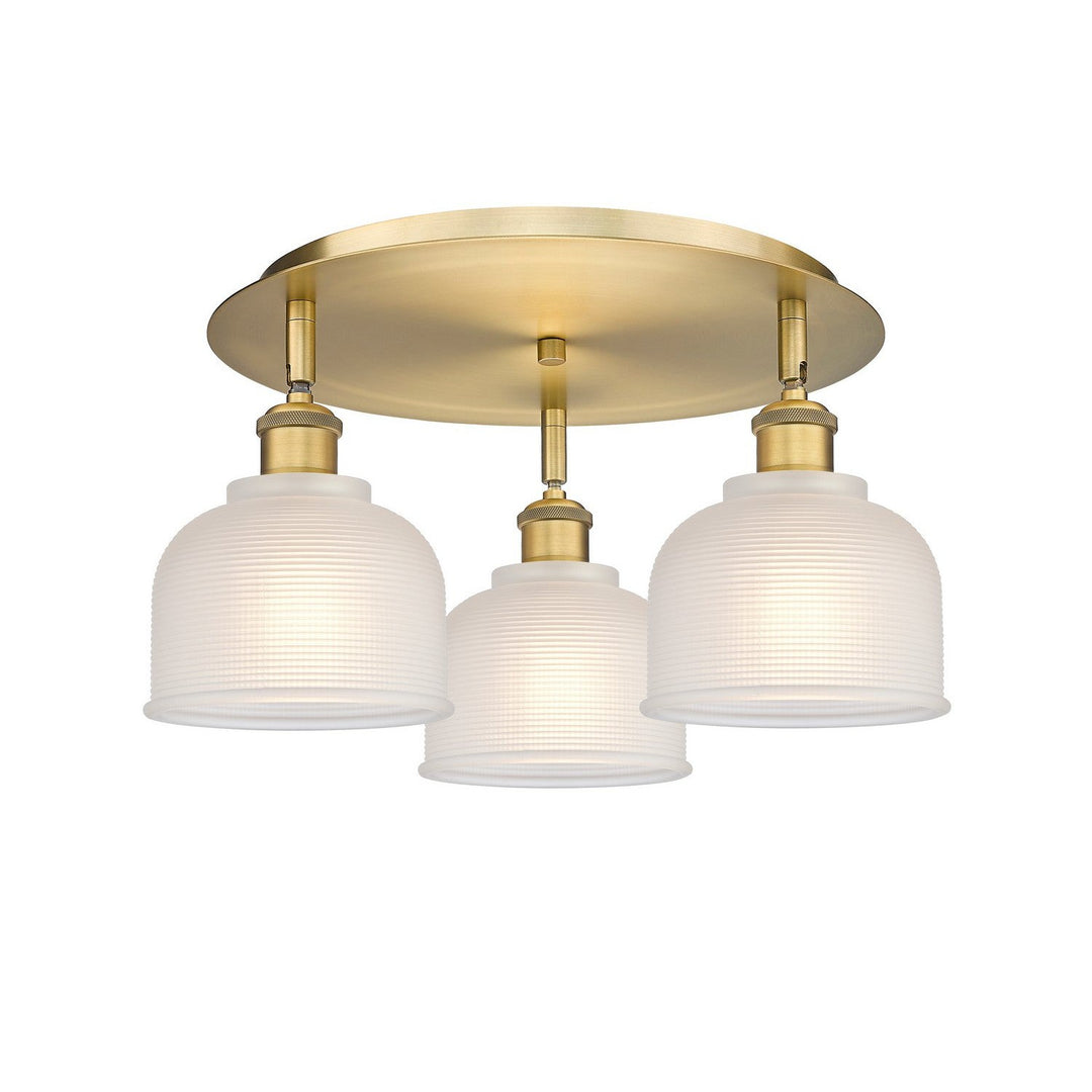Innovations Downtown Urban 516-3C-BB-G411 Ceiling Light - Brushed Brass