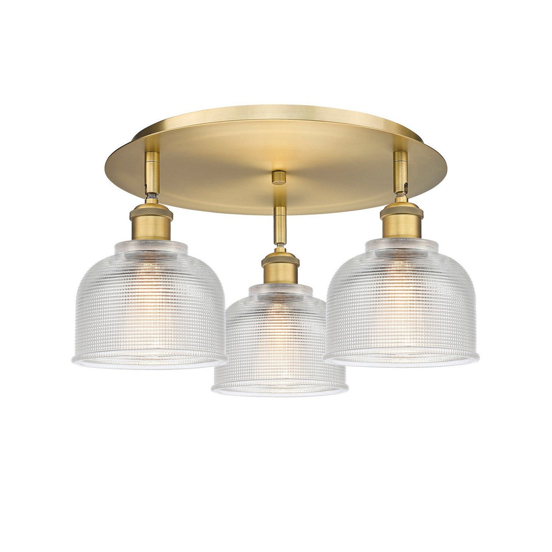 Innovations Downtown Urban 516-3C-BB-G412 Ceiling Light - Brushed Brass