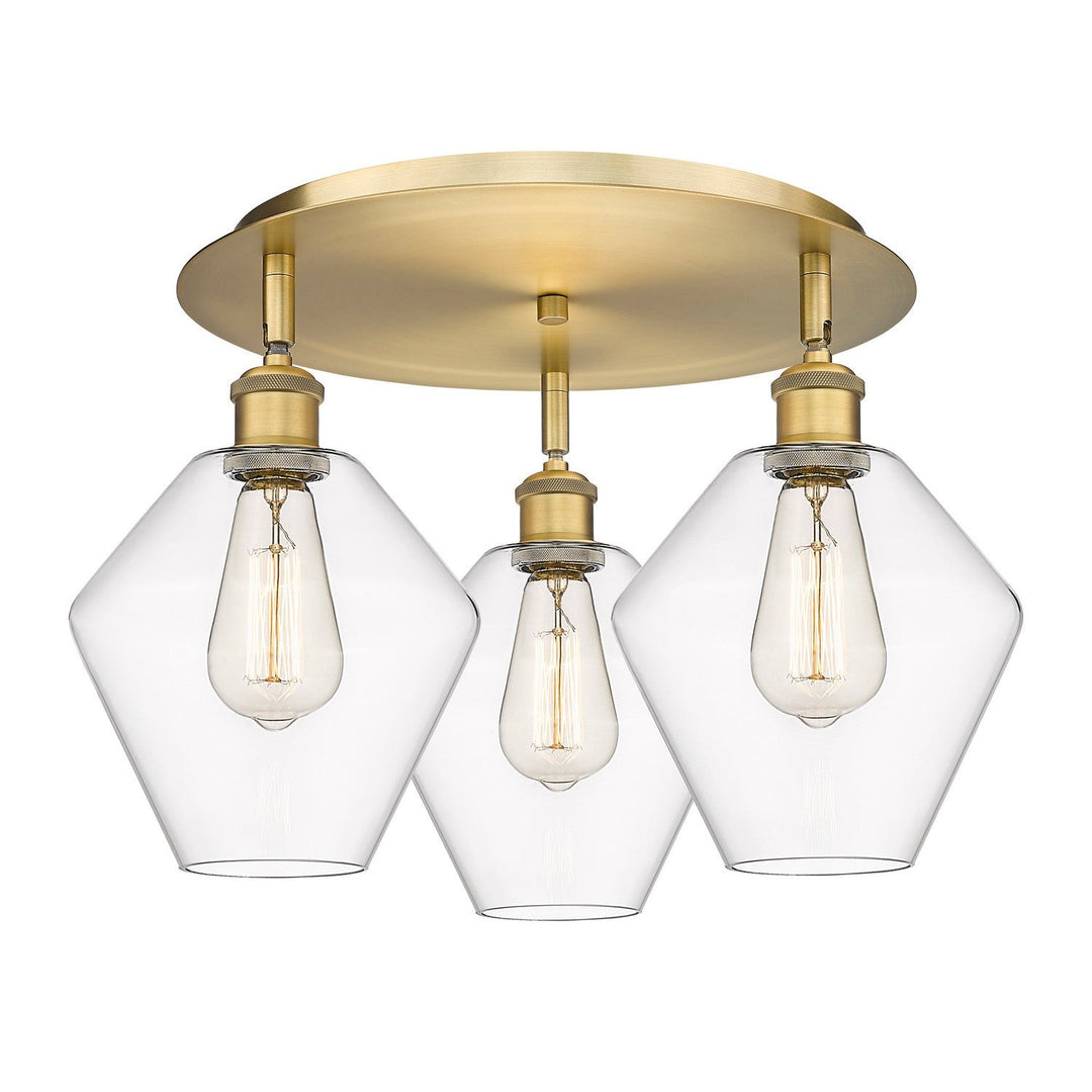 Innovations Downtown Urban 516-3C-BB-G652-8 Ceiling Light - Brushed Brass