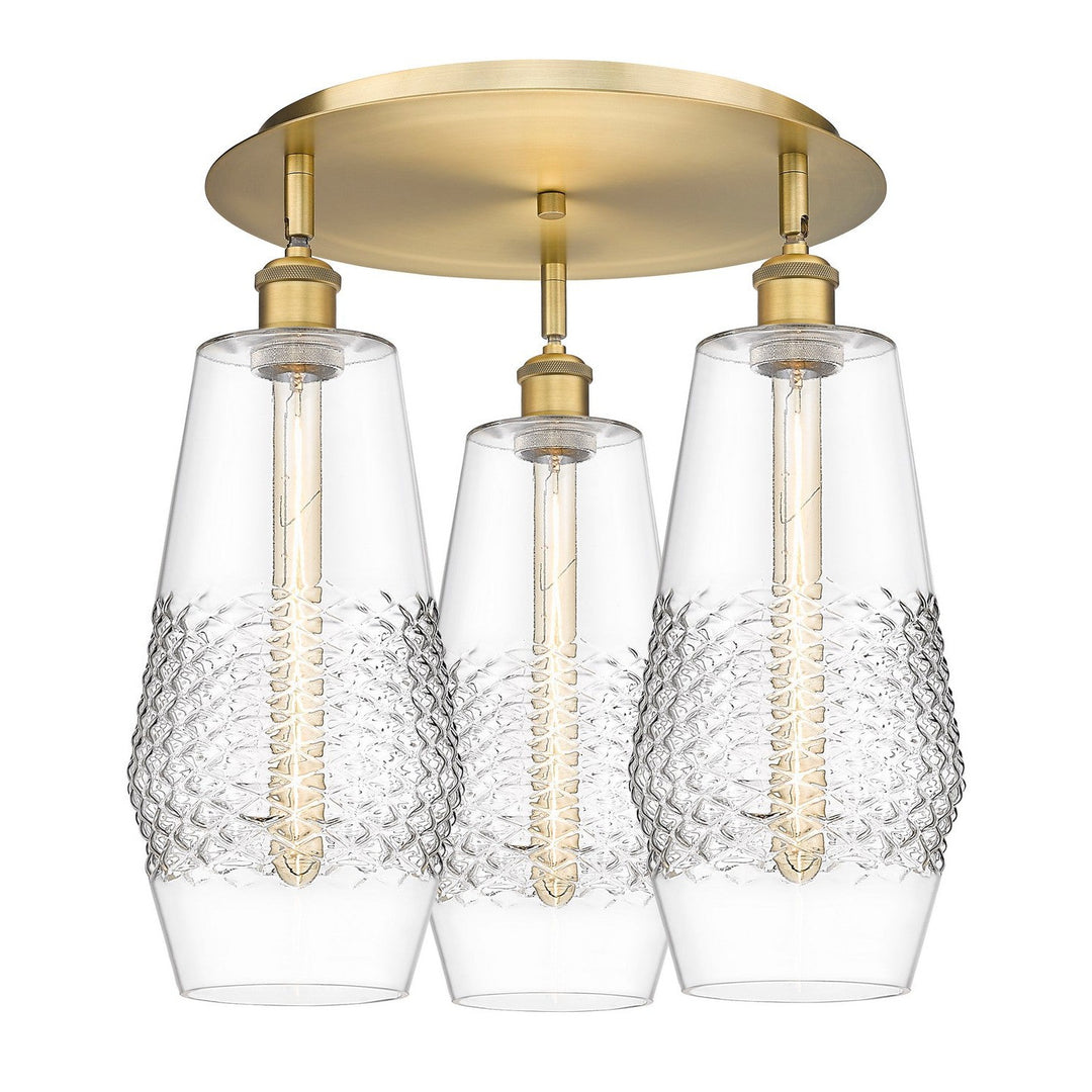 Innovations Downtown Urban 516-3C-BB-G682-7 Ceiling Light - Brushed Brass