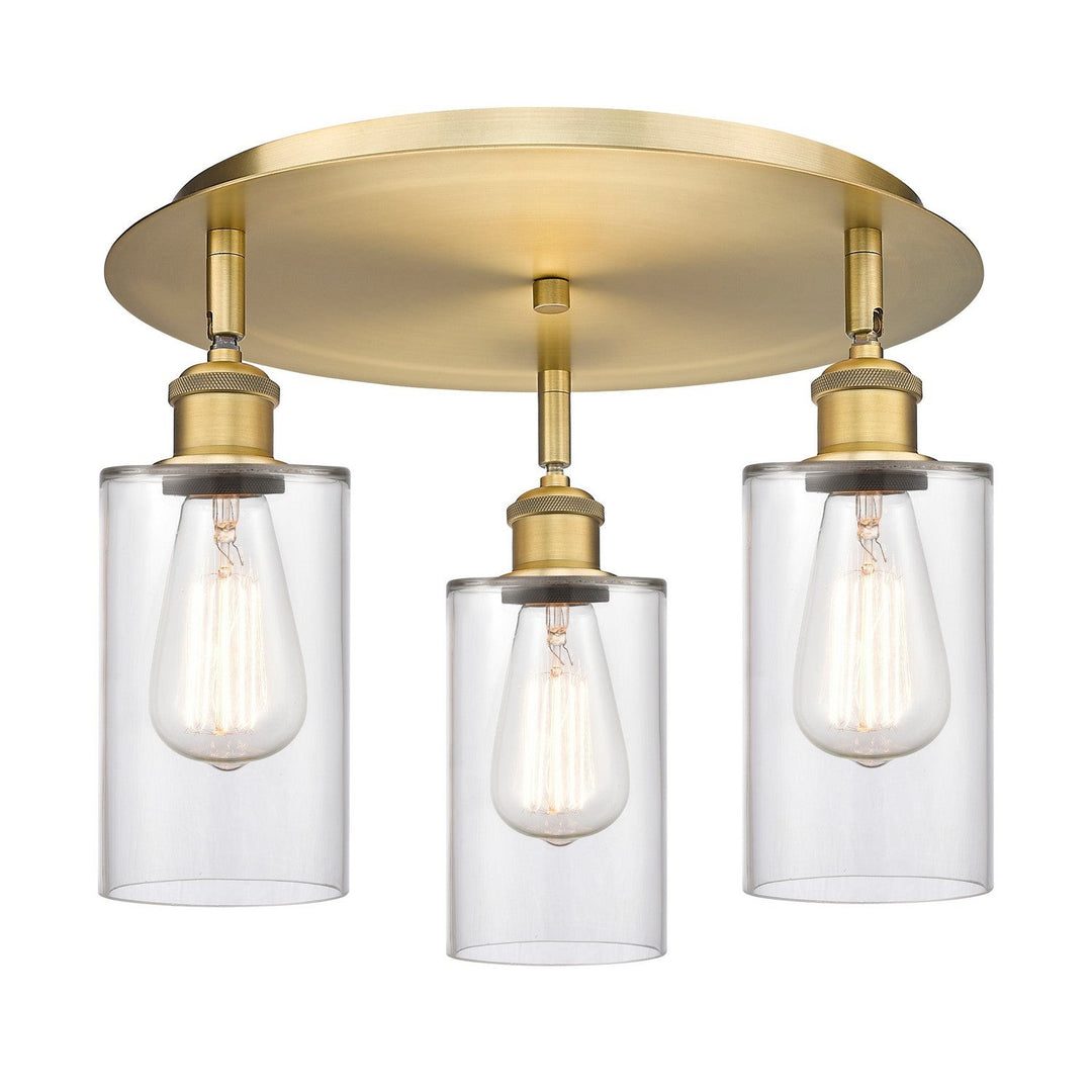 Innovations Downtown Urban 516-3C-BB-G802 Ceiling Light - Brushed Brass