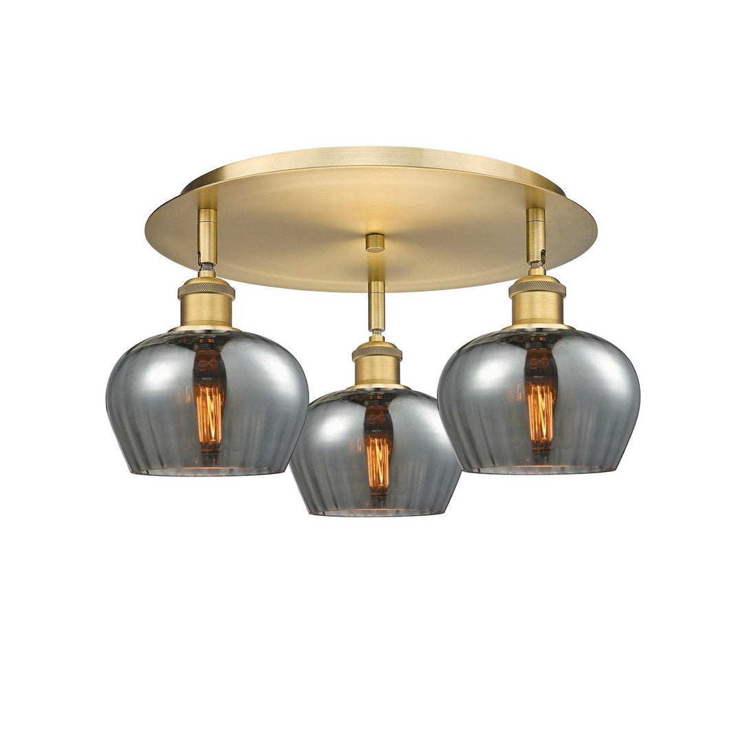 Innovations Downtown Urban 516-3C-BB-G93 Ceiling Light - Brushed Brass