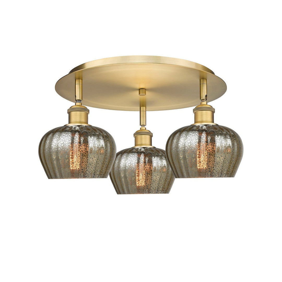 Innovations Downtown Urban 516-3C-BB-G96 Ceiling Light - Brushed Brass