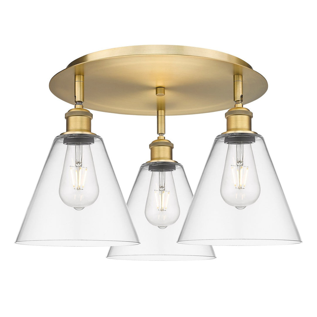 Innovations Downtown Urban 516-3C-BB-GBC-82 Ceiling Light - Brushed Brass