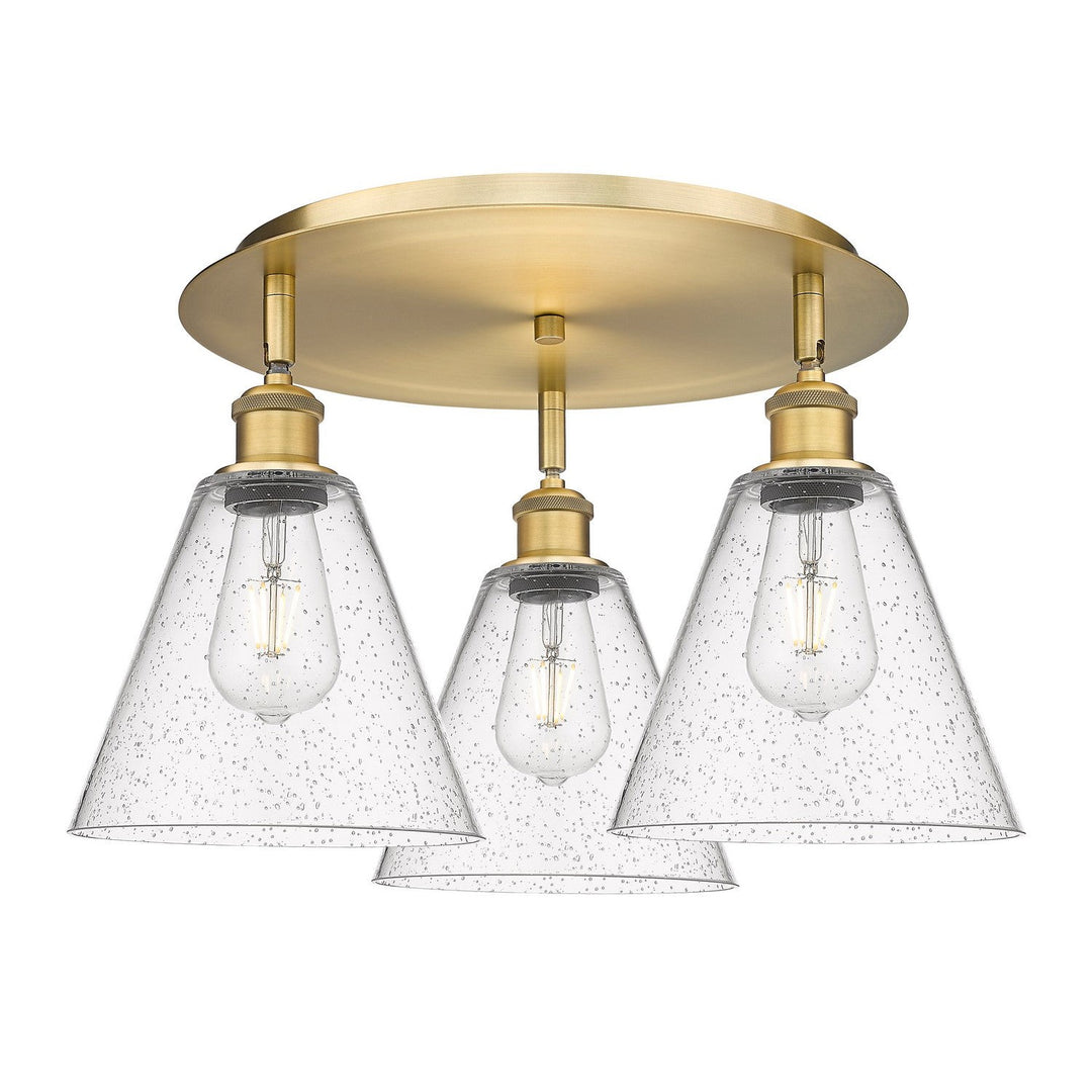 Innovations Downtown Urban 516-3C-BB-GBC-84 Ceiling Light - Brushed Brass