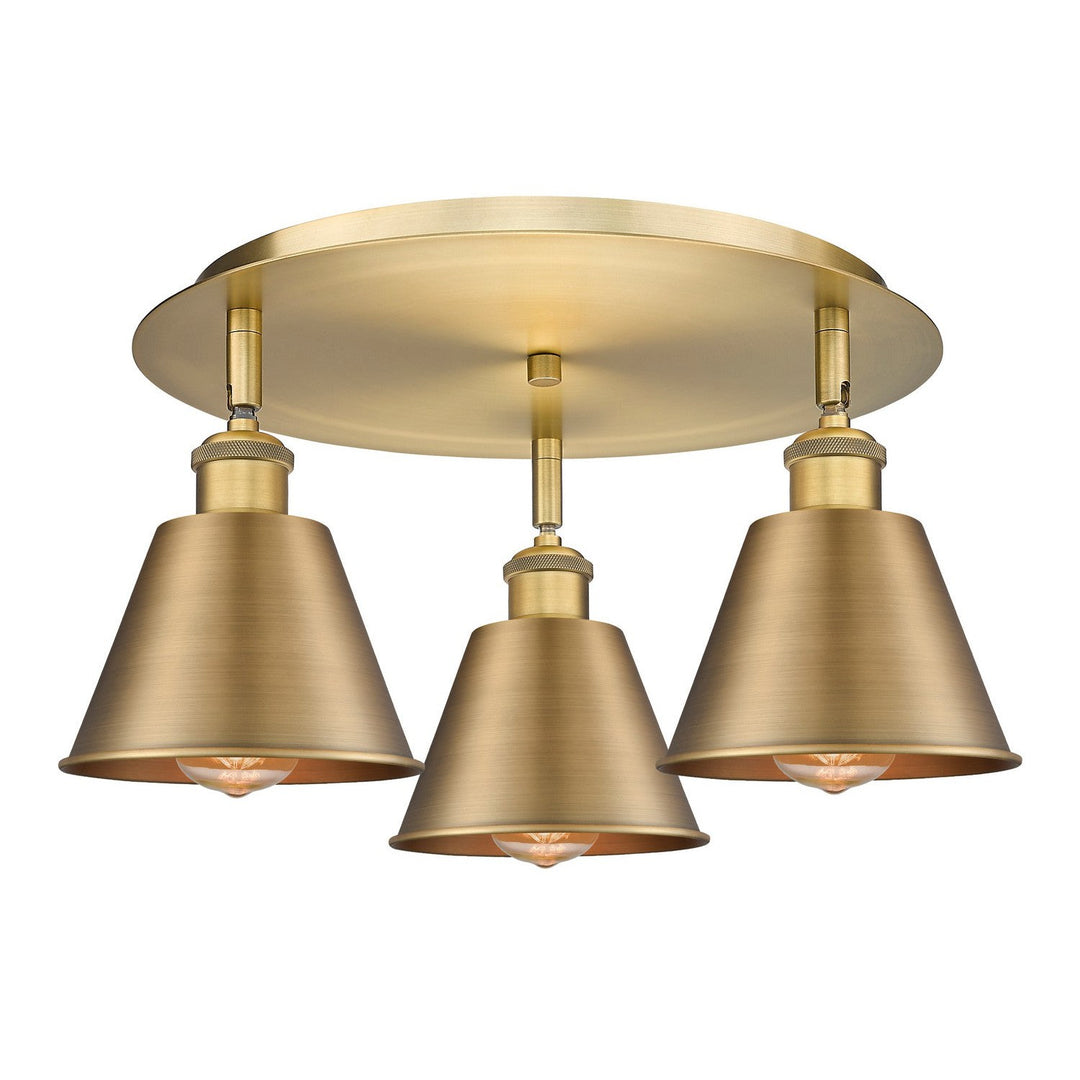 Innovations Downtown Urban 516-3C-BB-M8-BB Ceiling Light - Brushed Brass