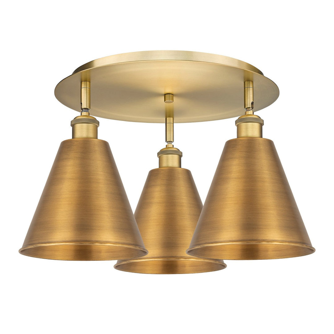 Innovations Downtown Urban 516-3C-BB-MBC-8-BB Ceiling Light - Brushed Brass