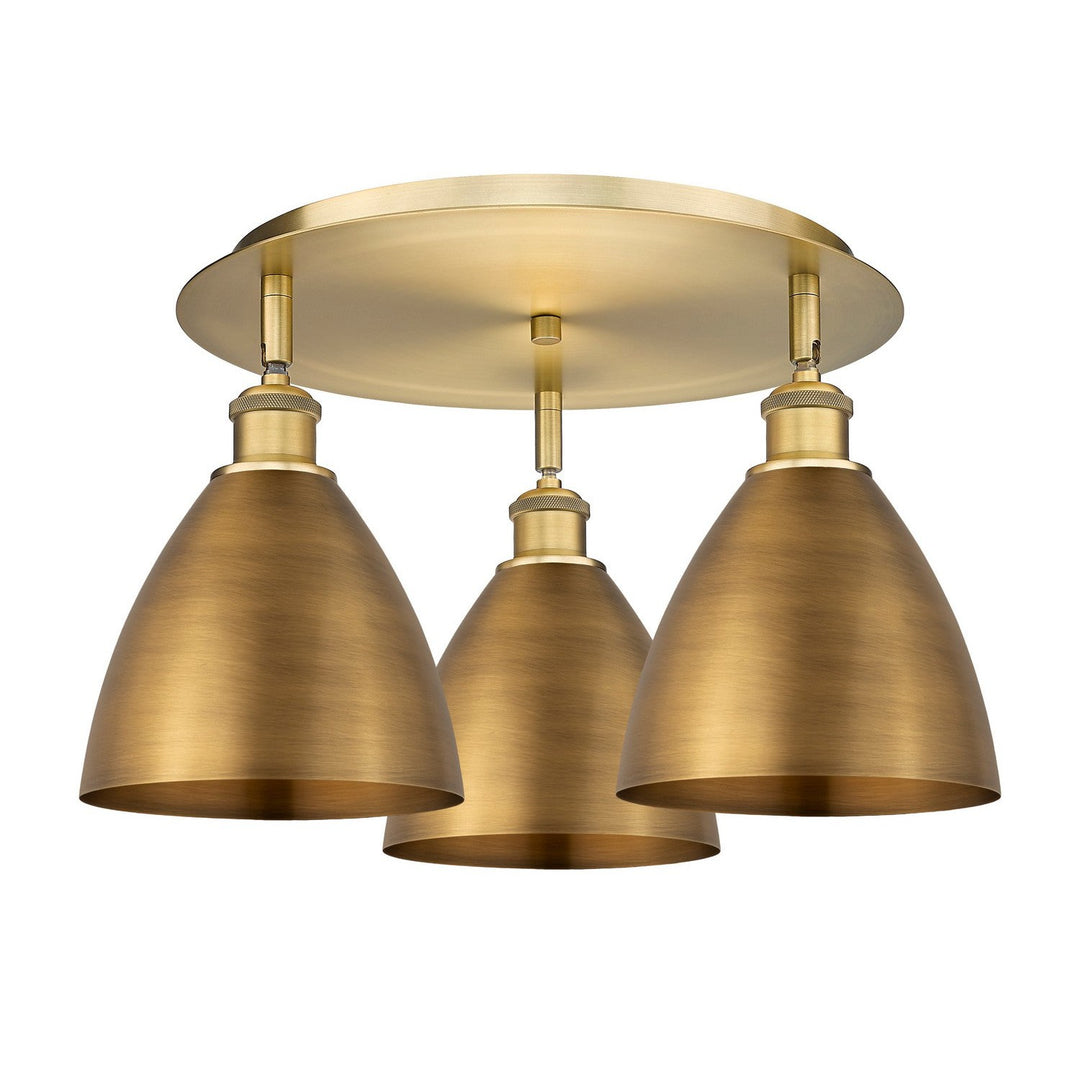 Innovations Downtown Urban 516-3C-BB-MBD-75-BB Ceiling Light - Brushed Brass