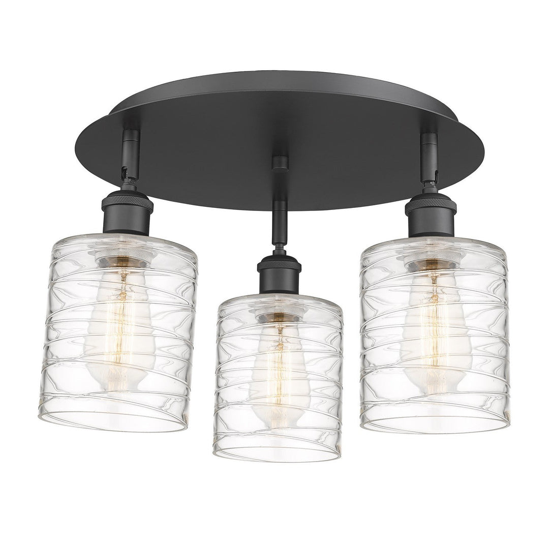 Innovations Downtown Urban 516-3C-BK-G1113 Ceiling Light - Matte Black