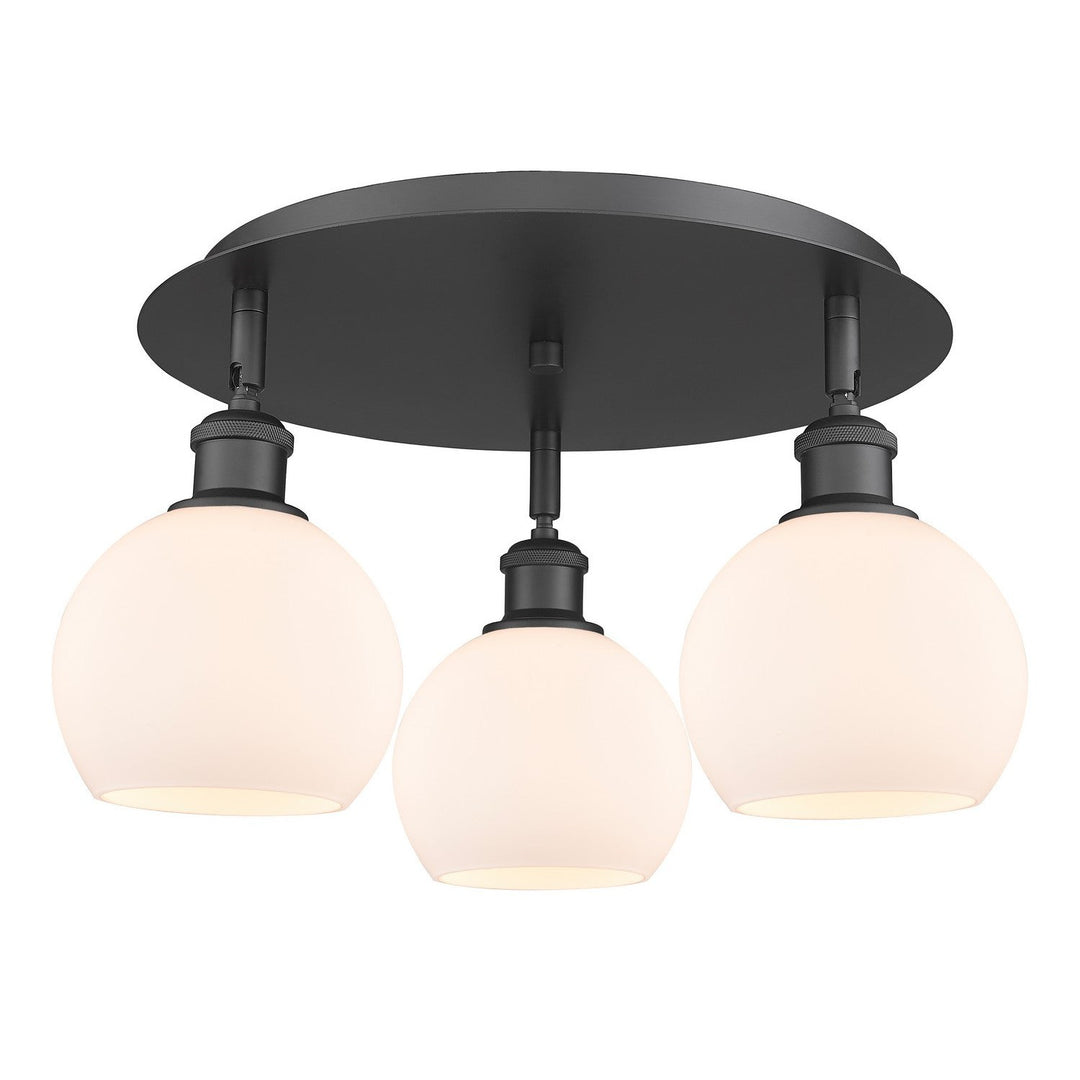 Innovations Downtown Urban 516-3C-BK-G121-6 Ceiling Light - Matte Black