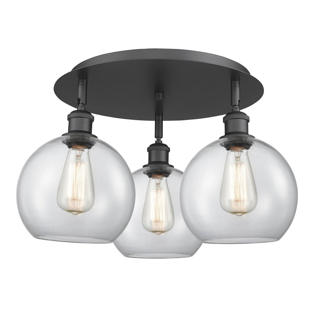 Innovations Downtown Urban 516-3C-BK-G122-8 Ceiling Light - Matte Black