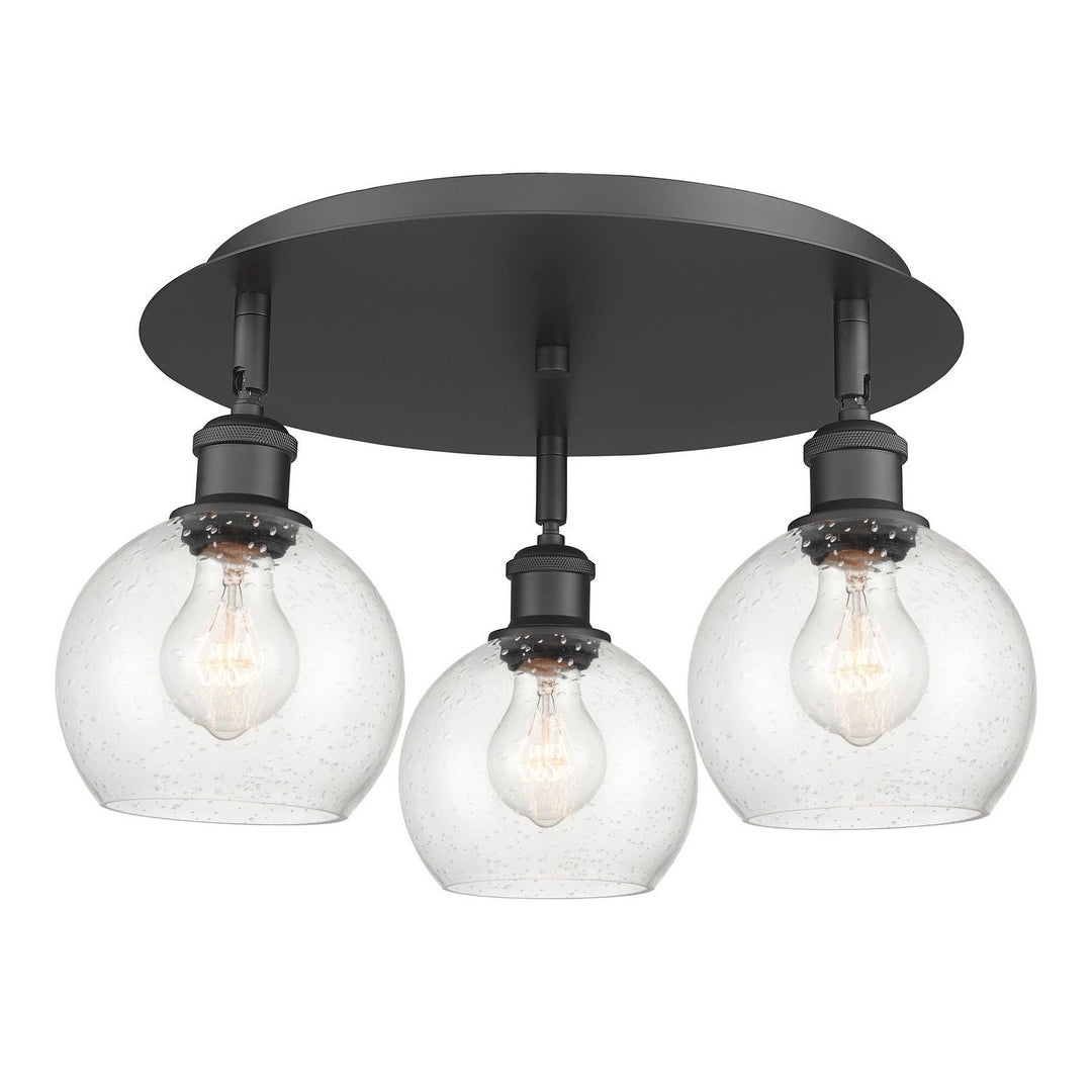 Innovations Downtown Urban 516-3C-BK-G124-6 Ceiling Light - Matte Black