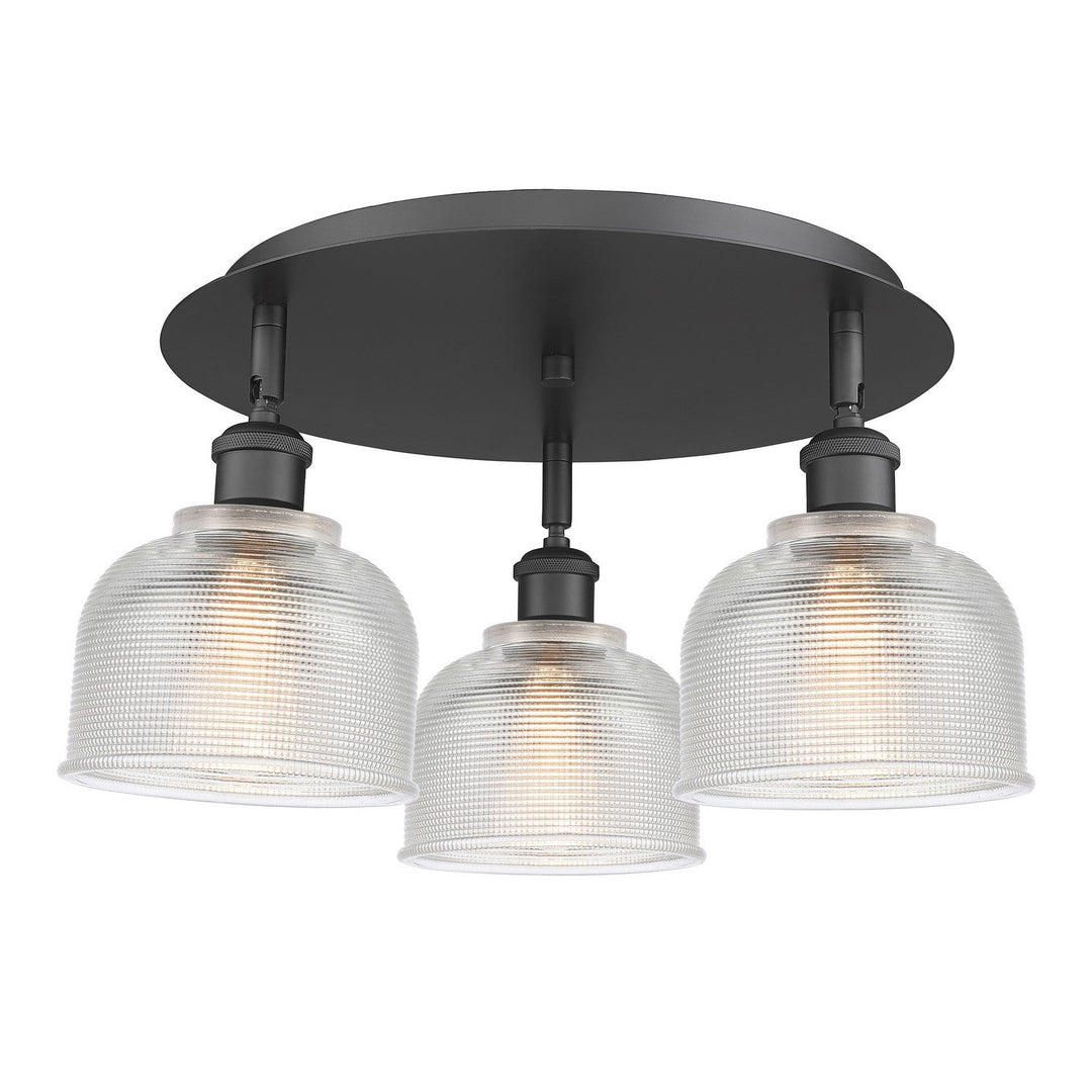 Innovations Downtown Urban 516-3C-BK-G412 Ceiling Light - Matte Black