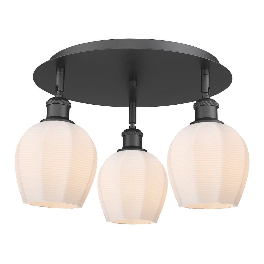 Innovations Downtown Urban 516-3C-BK-G461-6 Ceiling Light - Matte Black