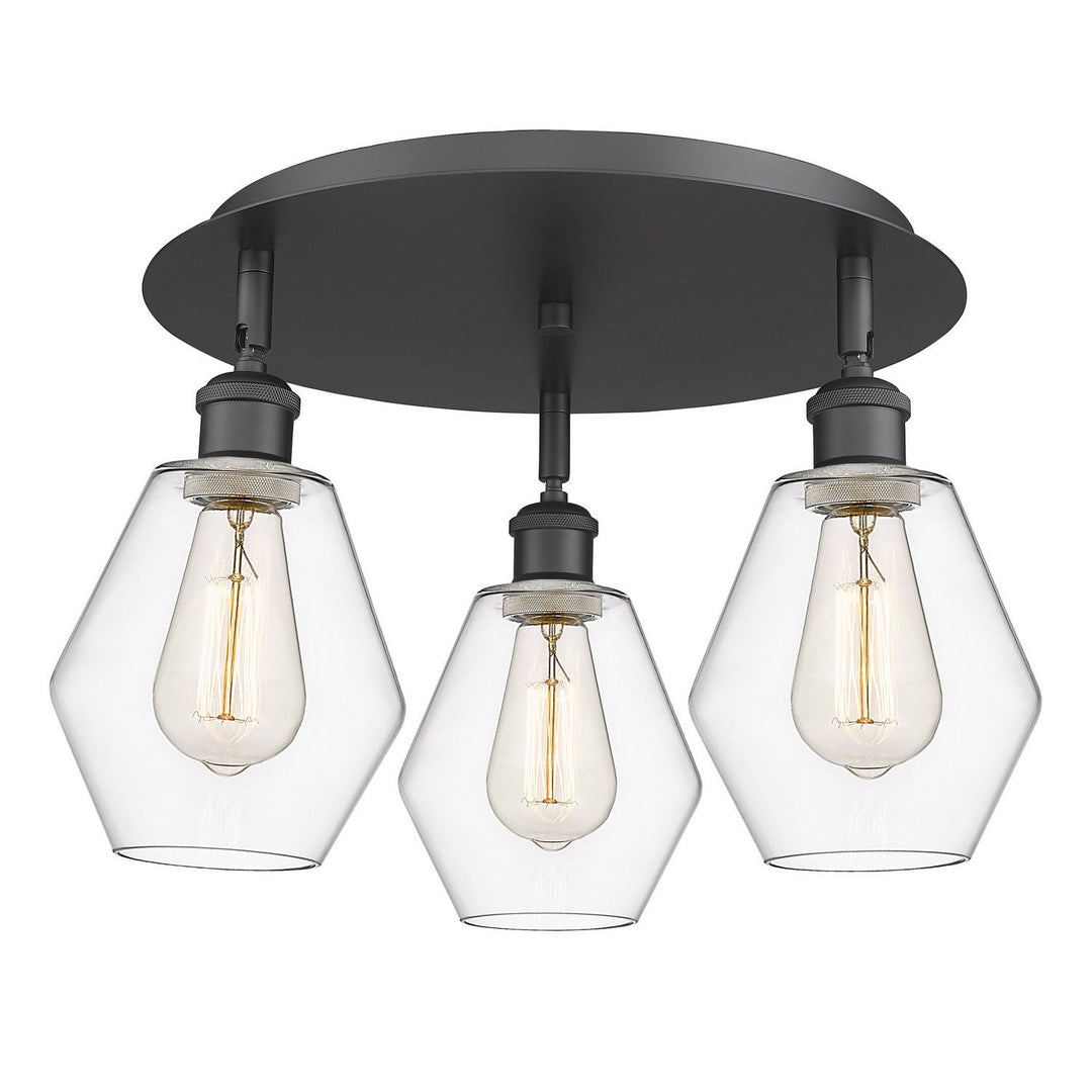 Innovations Downtown Urban 516-3C-BK-G652-6 Ceiling Light - Matte Black
