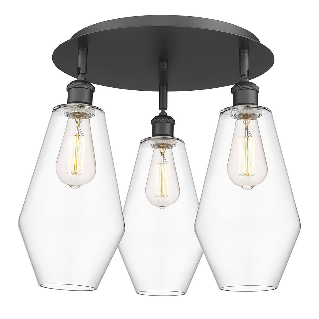 Innovations Downtown Urban 516-3C-BK-G652-7 Ceiling Light - Matte Black