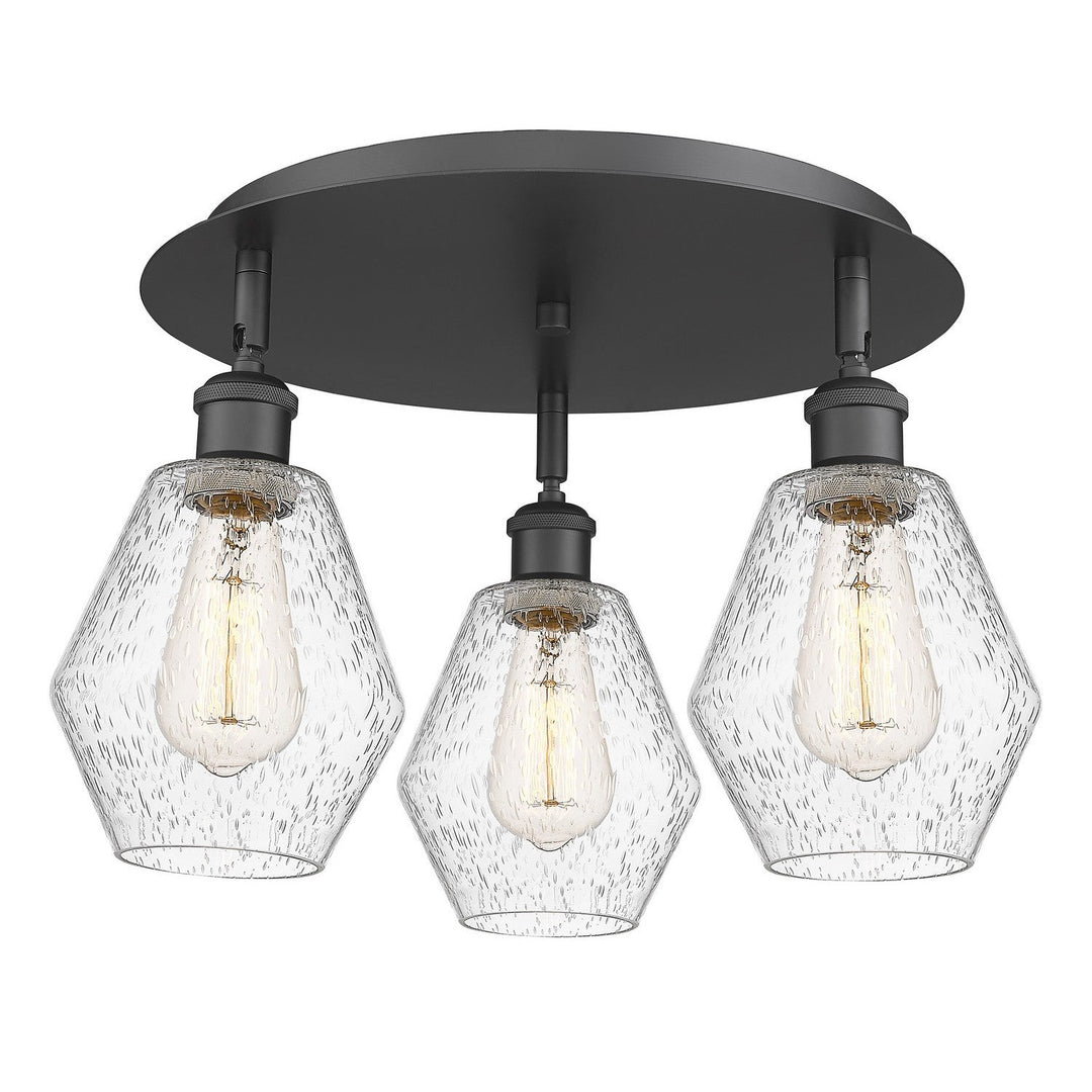 Innovations Downtown Urban 516-3C-BK-G654-6 Ceiling Light - Matte Black