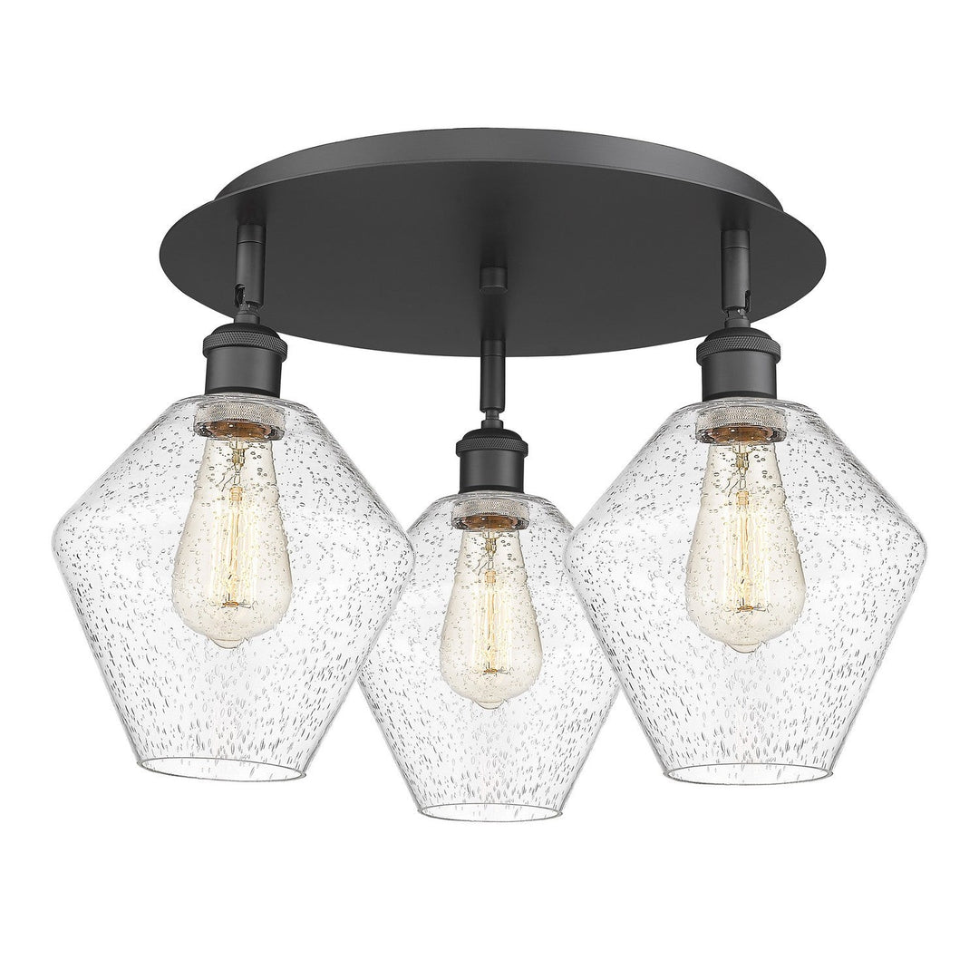 Innovations Downtown Urban 516-3C-BK-G654-8 Ceiling Light - Matte Black