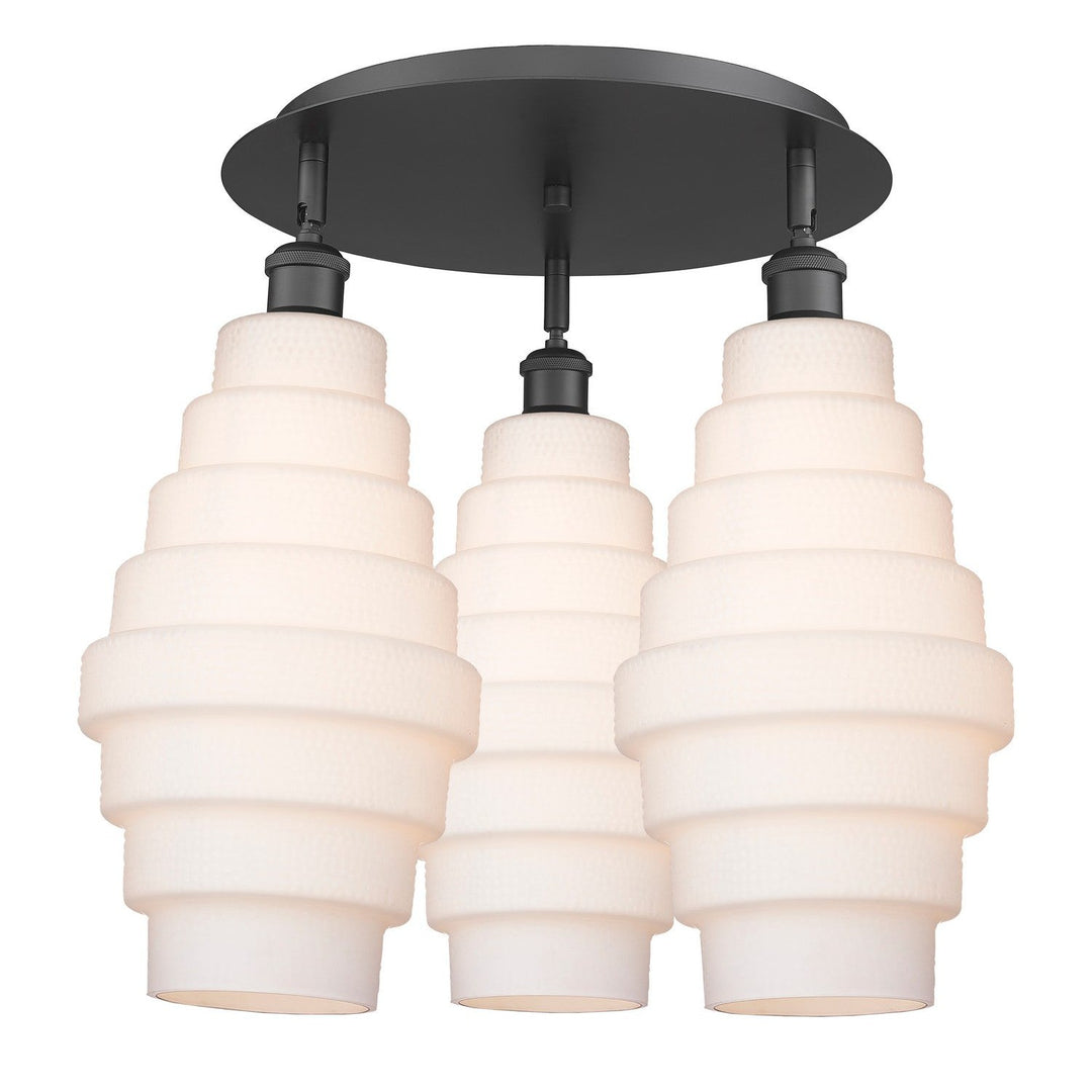 Innovations Downtown Urban 516-3C-BK-G671-8 Ceiling Light - Matte Black