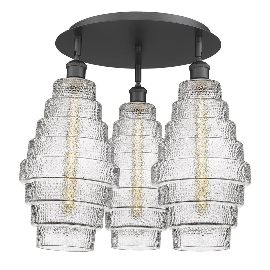 Innovations Downtown Urban 516-3C-BK-G672-8 Ceiling Light - Matte Black