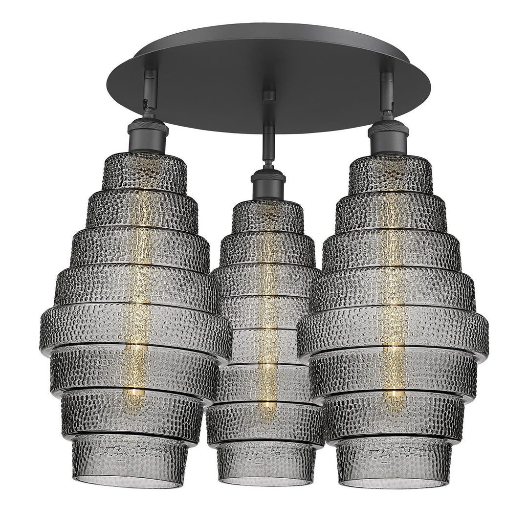 Innovations Downtown Urban 516-3C-BK-G673-8 Ceiling Light - Matte Black