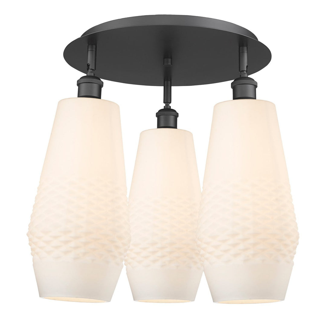 Innovations Downtown Urban 516-3C-BK-G681-7 Ceiling Light - Matte Black