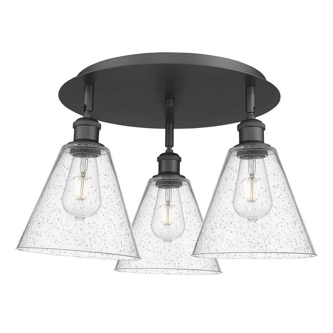 Innovations Downtown Urban 516-3C-BK-GBC-84 Ceiling Light - Matte Black