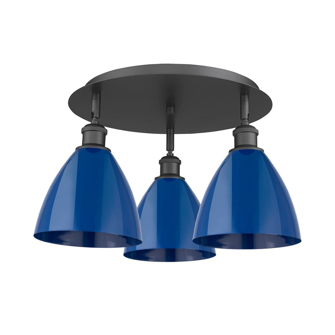 Innovations Downtown Urban 516-3C-BK-MBD-75-BL Ceiling Light - Matte Black