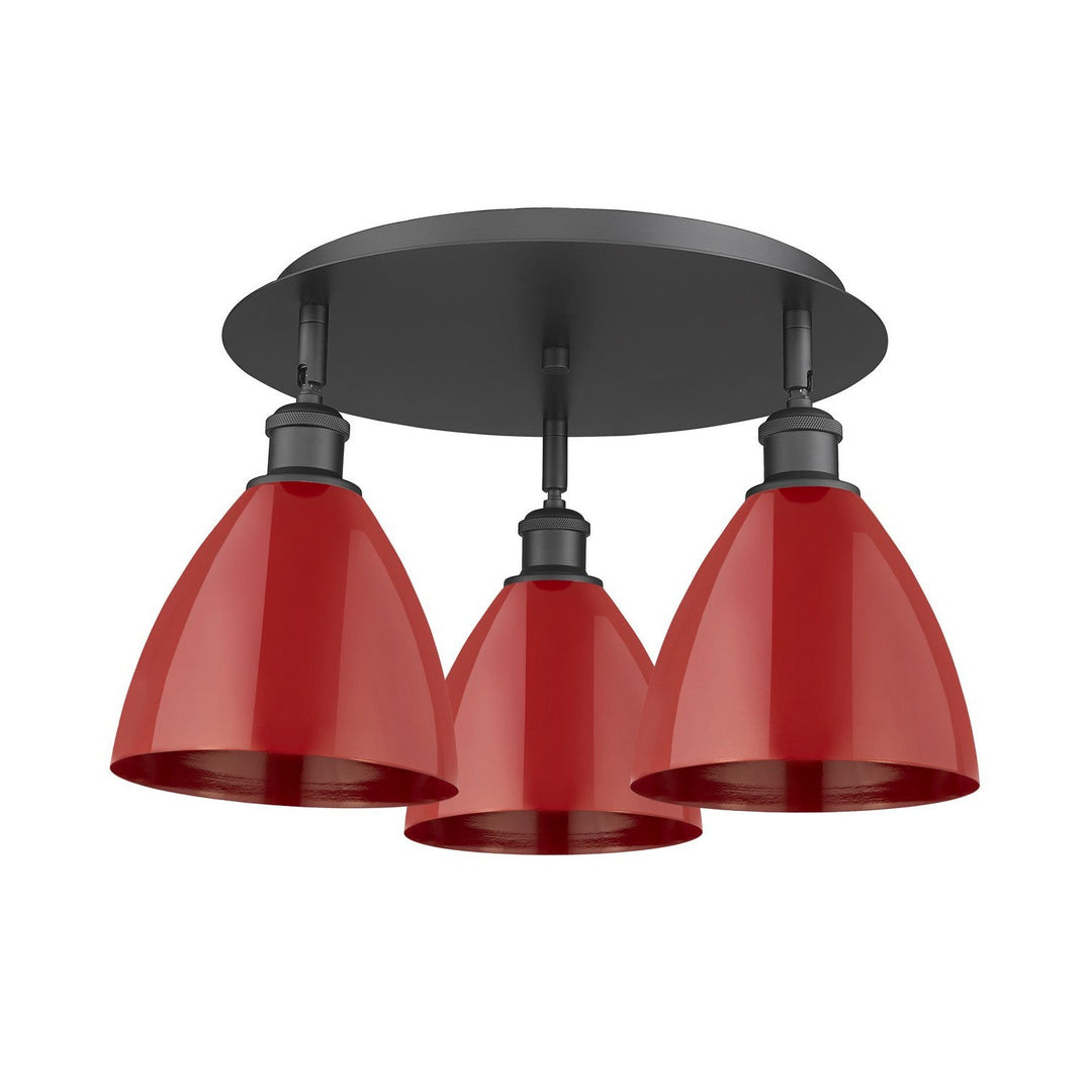 Innovations Downtown Urban 516-3C-BK-MBD-75-RD Ceiling Light - Matte Black