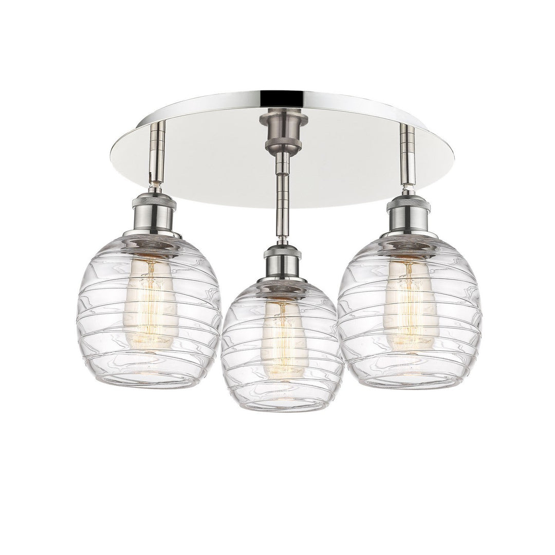 Innovations Downtown Urban 516-3C-PN-G1013 Ceiling Light - Polished Nickel