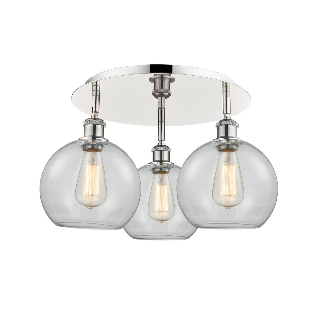 Innovations Downtown Urban 516-3C-PN-G122-8 Ceiling Light - Polished Nickel