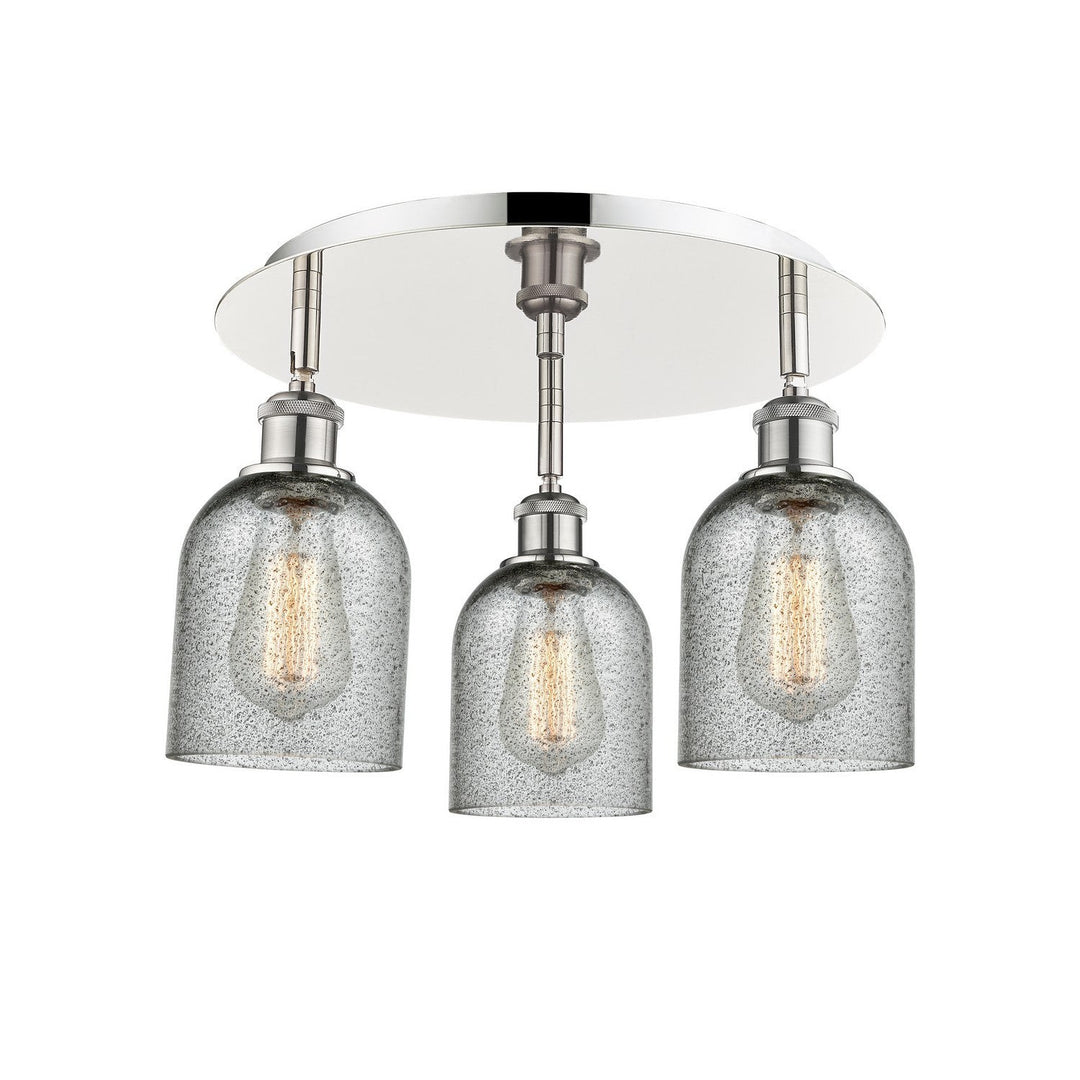 Innovations Downtown Urban 516-3C-PN-G257 Ceiling Light - Polished Nickel