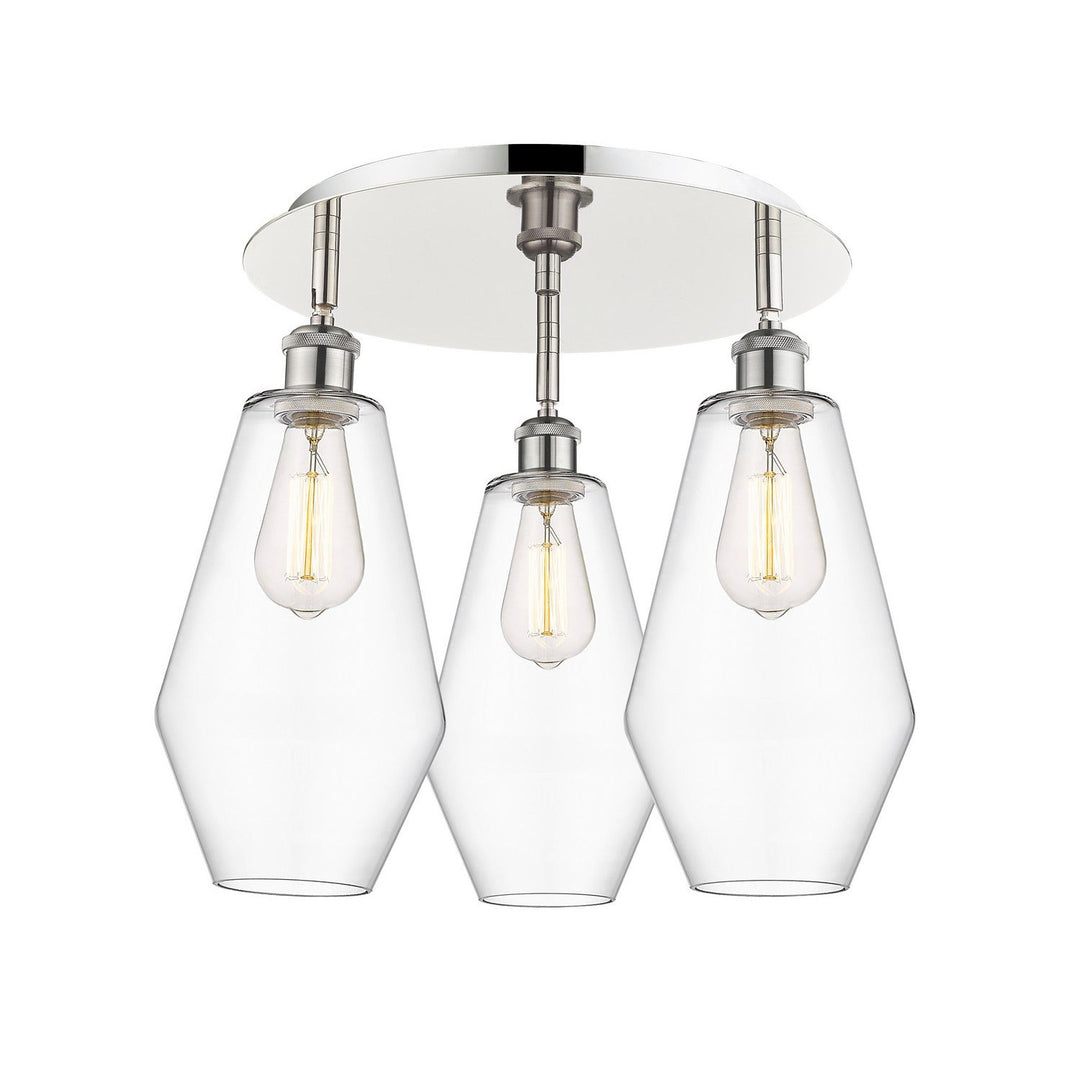 Innovations Downtown Urban 516-3C-PN-G652-7 Ceiling Light - Polished Nickel