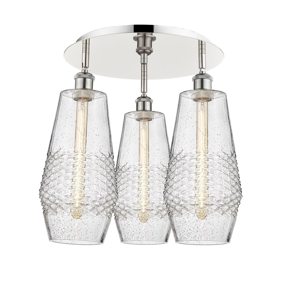 Innovations Downtown Urban 516-3C-PN-G684-7 Ceiling Light - Polished Nickel