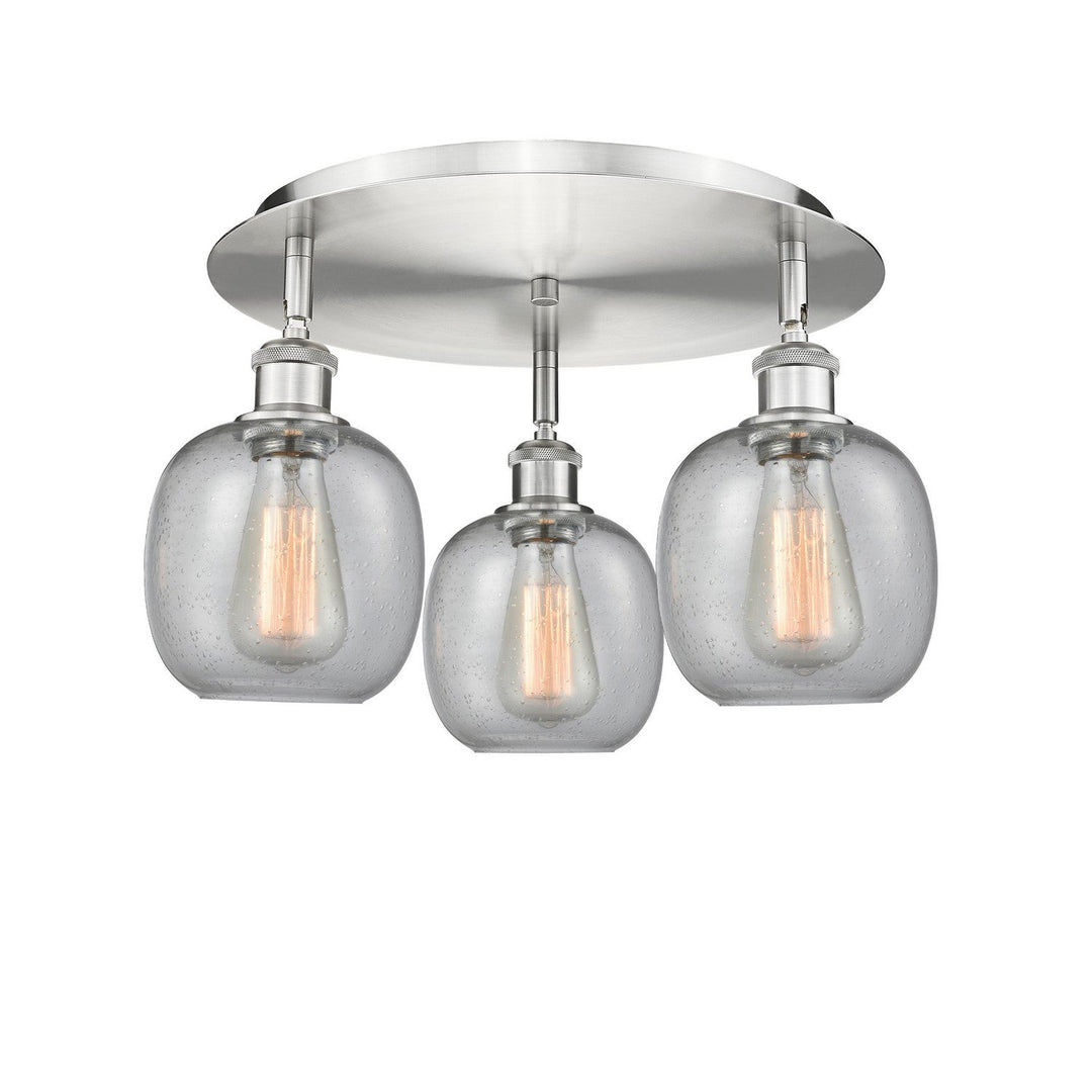 Innovations Downtown Urban 516-3C-SN-G104 Ceiling Light - Satin Nickel