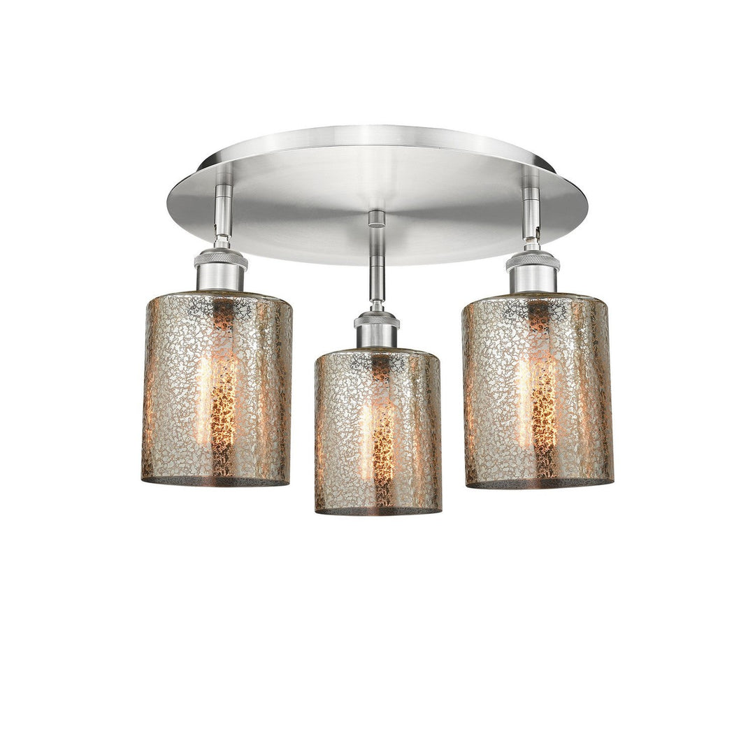 Innovations Downtown Urban 516-3C-SN-G116 Ceiling Light - Satin Nickel