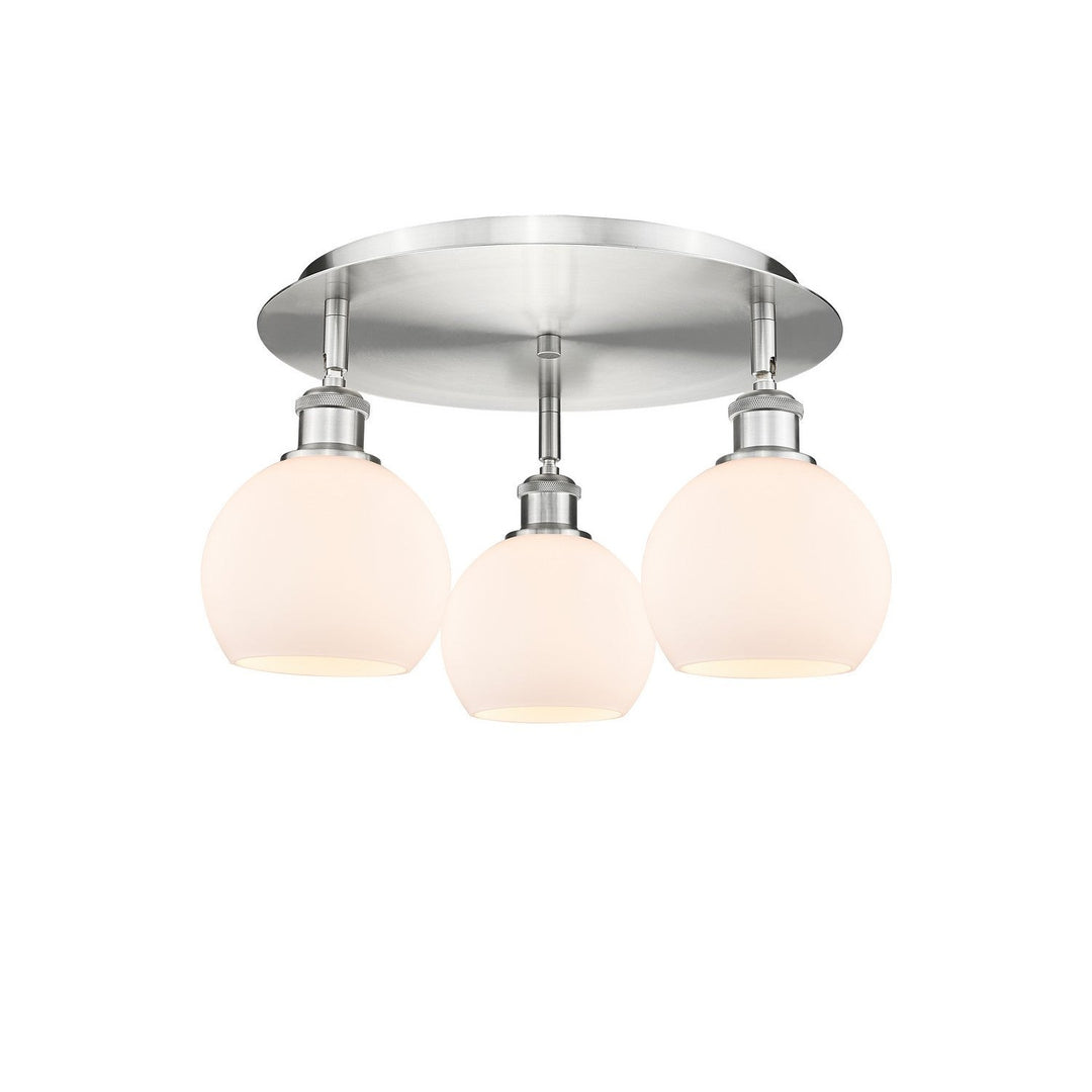 Innovations Downtown Urban 516-3C-SN-G121-6 Ceiling Light - Satin Nickel