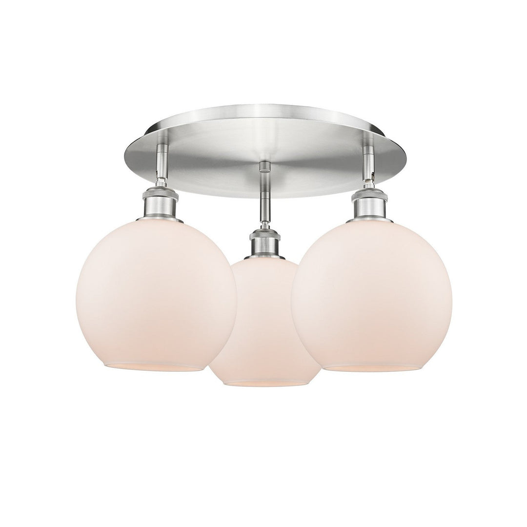 Innovations Downtown Urban 516-3C-SN-G121-8 Ceiling Light - Satin Nickel