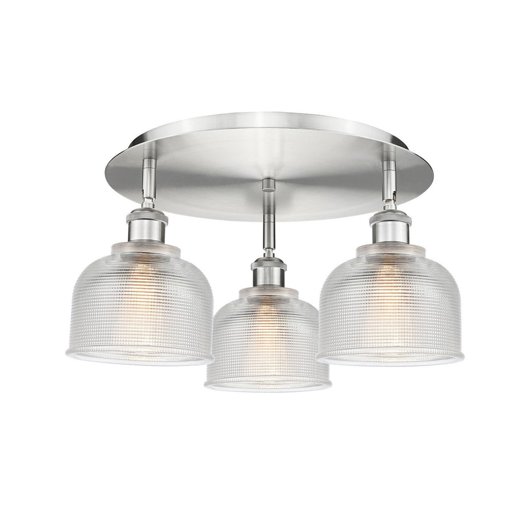 Innovations Downtown Urban 516-3C-SN-G412 Ceiling Light - Satin Nickel