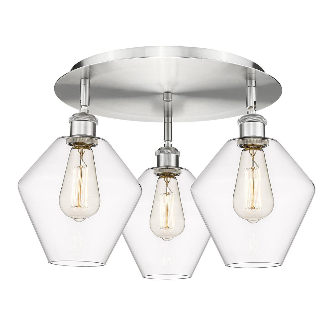 Innovations Downtown Urban 516-3C-SN-G652-8 Ceiling Light - Satin Nickel